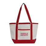 SOL202<br>Heavyweight Tote Bag Natural/Red