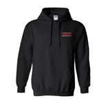 SOL108<br>Gildan Hooded Sweatshirt Black