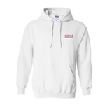 SOL108<br>Gildan Hooded Sweatshirt White