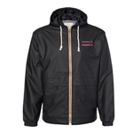 SOL107<br>Weatherproof Hooded Rain Jacket Black