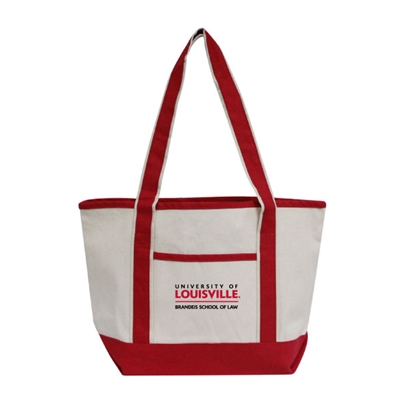 SOL202<br>Heavyweight Tote Bag Natural/Red