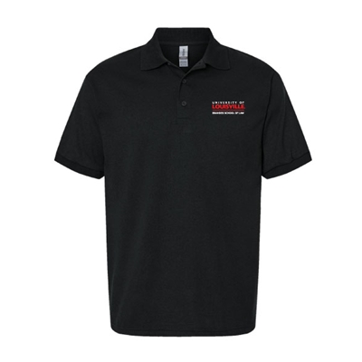 SOL112<br>Gildan DryBlend Polo Black