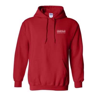 SOL108<br>Gildan Hooded Sweatshirt Red