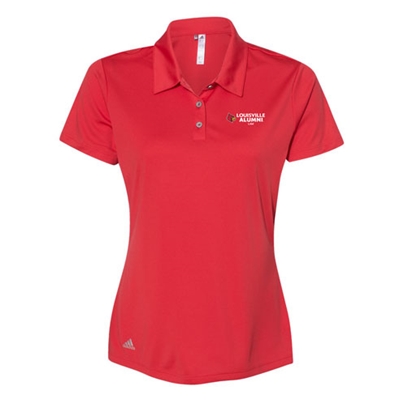SOL102<br>Ladies Alumni Adidas Performance Polo Red