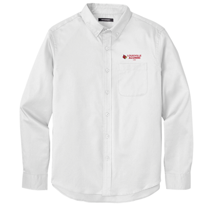 SOL114<br>Alumni P/A L/A Twill Shirt - White